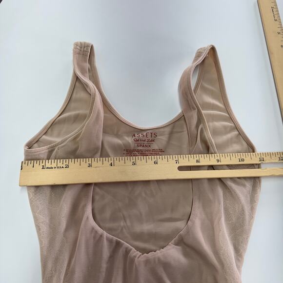 Assets Spanx Bodysuit Womens‎ Small Tan Red Hot Label Body Slimmer Shapewear - Picture 6 of 8